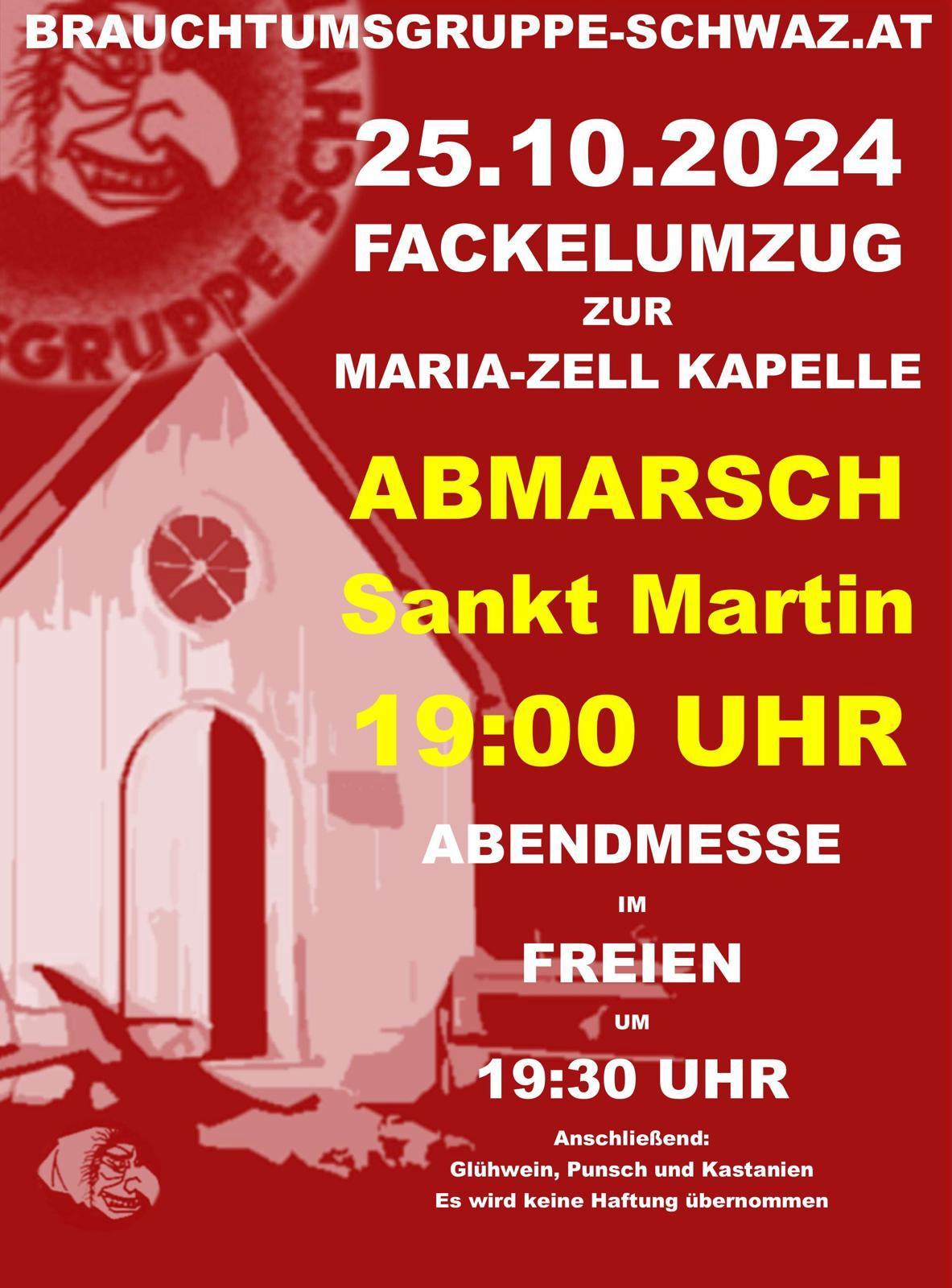 Fackelumzug zur Maria-Zell Kapelle