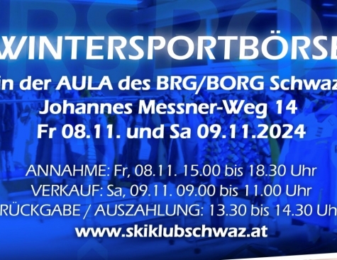 Wintersportbörse des SKIKLUB Schwaz